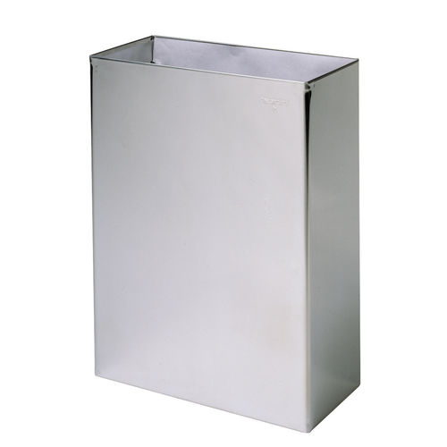 Poubelle en inox brossé - REM 1386/2 - HEXOTOL - d'intérieur / pour essuie-mains / murale