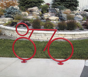Range-vélo au sol - CYC BICRAC™ - Madrax/Thomas Steele - design original / pour espace public / en acier galvanisé