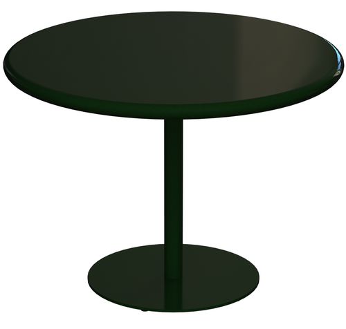 Table bistrot contemporaine - CAFÉ  - Madrax/Thomas Steele - en tôle perforée / en acier à revêtement par poudre / en acier inoxydable