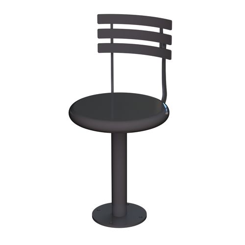 Chaise contemporaine - ODYSSEY - Madrax/Thomas Steele - d'extérieur / en acier à revêtement par poudre / avec piètement en acier à revêtement par poudre