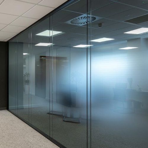 Cloison démontable - Quartz - Apton Partitioning Limited - à double vitrage / en aluminium / professionnelle