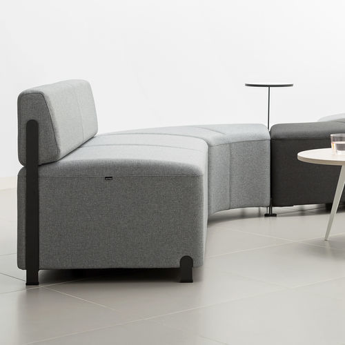 Banquette modulable - BEND - Actiu - contemporaine / en tissu / professionnelle