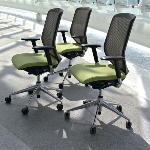 Fauteuil de bureau contemporain - TNK - Actiu - en tissu / à dossier haut / ergonomique