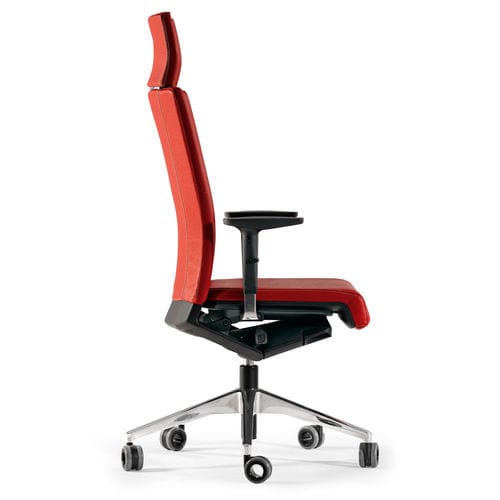 Fauteuil de bureau contemporain - WINNER - Actiu - en tissu / en cuir / en aluminium