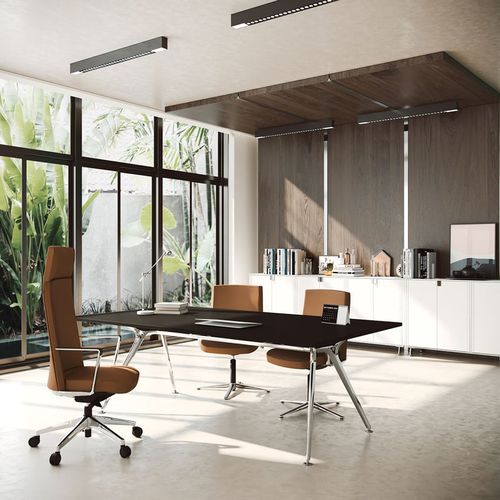 Fauteuil de bureau contemporain - CRON - Actiu - en tissu / en aluminium / inclinable