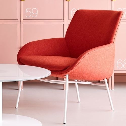 Fauteuil contemporain - NOOM - Actiu - en tissu / en acier / en acier