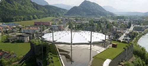 Membrane architecturale en Tenara® - KUFSTEIN - SEFAR - pour structure tendue rétractable