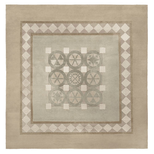 Tapis contemporain - MARBRE D’ITALIE  - Galerie Diurne - à rayures / à motif géométrique / en laine