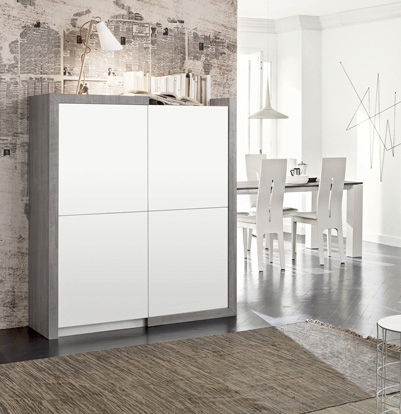 Buffet haut - PORTER - Le Monde Wood - contemporain / en bois / en bois laqué
