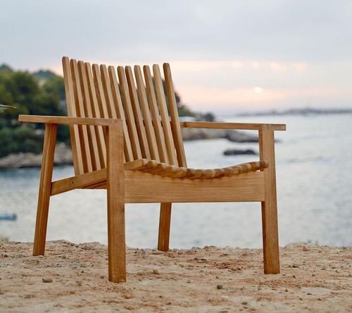 Fauteuil contemporain - AMAZE : 4402 - Cane-line A/S - en teck / en teck / de jardin
