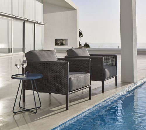 Fauteuil contemporain - ENCORE : 5470 - Cane-line A/S - en tissu / en aluminium / avec coussin amovible