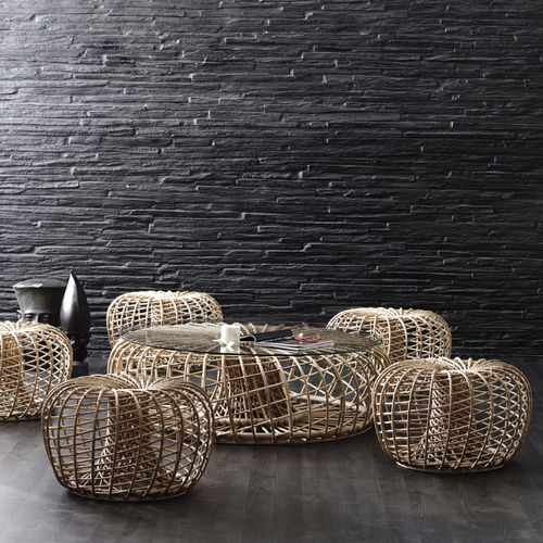 Table basse contemporaine - NEST : 7321 - Cane-line A/S - en rotin / ronde / résidentielle