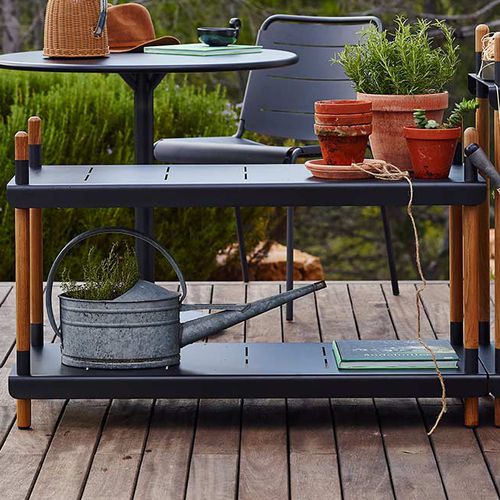 Étagère contemporaine - FRAME : 5189 - Cane-line A/S - en teck / en aluminium / de jardin