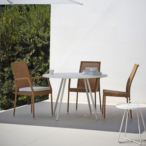 Chaise contemporaine - NEWMAN : 5436, 5434 - Cane-line A/S - de jardin / en résine tressée / avec coussin amovible