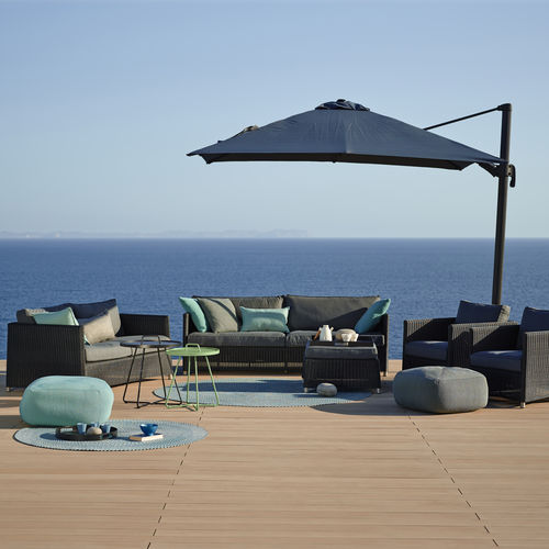 Parasol carré - HYDE : 573X3Y56 - Cane-line A/S - déporté / en aluminium