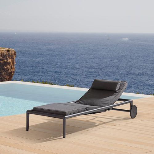 Bain de soleil contemporain - CONIC : 8536 - Cane-line A/S - en tissu / en aluminium / de jardin