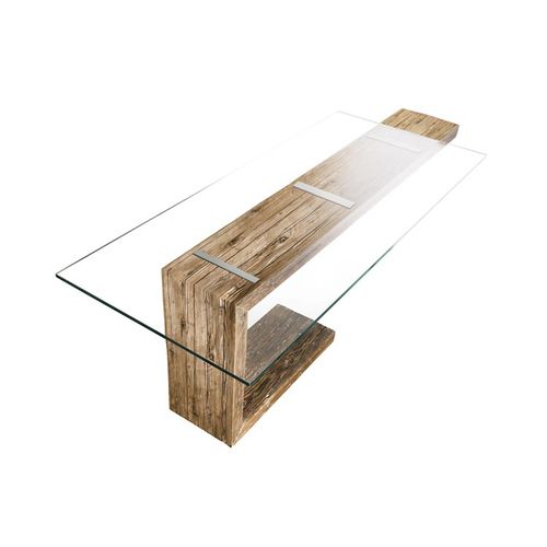 Table à manger contemporaine - EQUILIBRIO - Bdm s.r.l. - en verre / rectangulaire / résidentielle