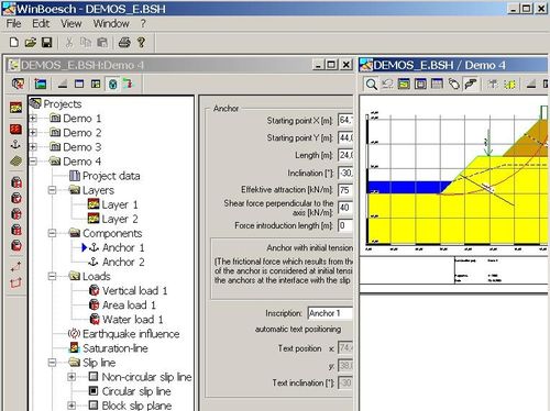 Logiciel de calcul géotechnique - WINBÖSCH-GL - IDAT GmbH - pour structures en béton