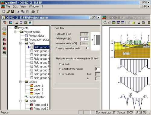 Logiciel de calcul de fondations spéciales - WINSTEIF - IDAT GmbH - pour structures en béton