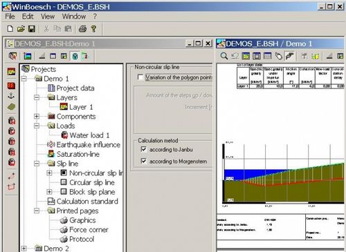 Logiciel de calcul géotechnique - WINBÖSCH-JA - IDAT GmbH - pour structure en acier