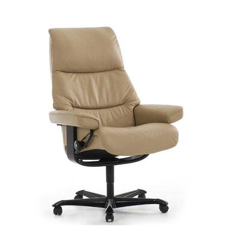 Fauteuil de bureau contemporain - VIEW  - Ekornes - en cuir / en tissu / inclinable