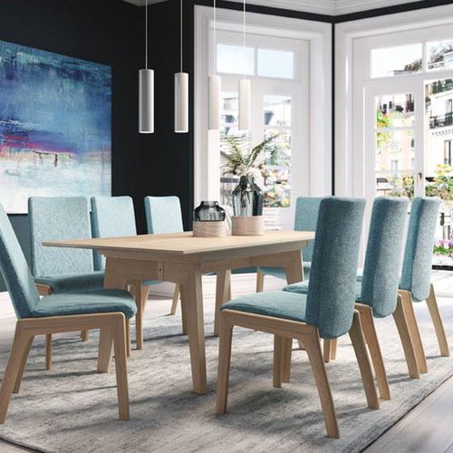 Chaise de salle à manger contemporaine - MANGO D100 - Ekornes - d'intérieur / en tissu / en cuir