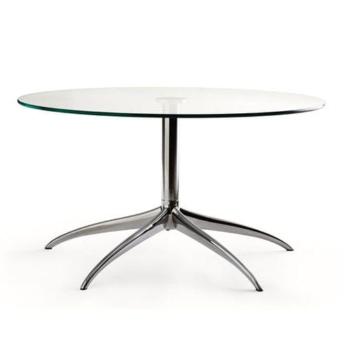Table basse contemporaine - URBAN (L) - Ekornes - en verre / en acier / ronde