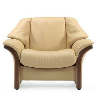Fauteuil classique - ELDORADO - Ekornes - en cuir / en tissu / beige