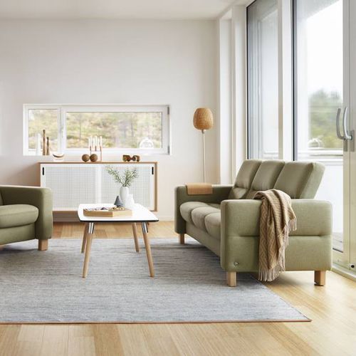 Canapé modulable - WAVE  - Ekornes - contemporain / en tissu / en cuir