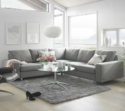 Canapé modulable - E200 - Ekornes - contemporain / en tissu / en cuir