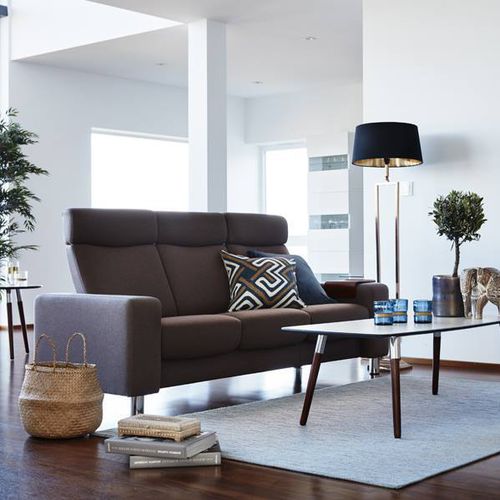 Canapé contemporain - PAUSE - Ekornes - en tissu / en cuir / inclinable