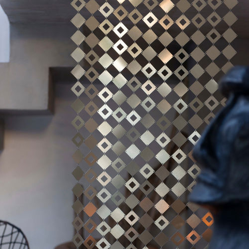 Rideau à plis - IPANEMA  - LE LABO DESIGN - géométrique / aluminium / en acier inoxydable