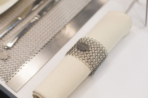 Porte-serviette de table en inox - by Hervé Langlais - LE LABO DESIGN - professionnel / à usage domestique