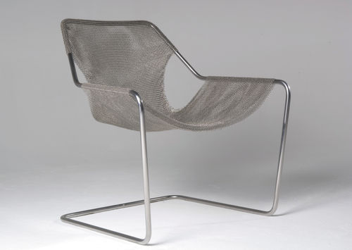 Fauteuil contemporain - PAULISTANO - LE LABO DESIGN - en inox / cantilever