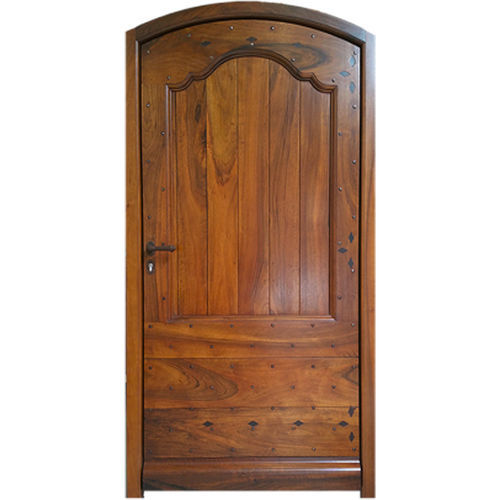 Porte d'entrée - CALADE - ATELIER BERTOLI  Design Production - en chêne / en noyer / battante