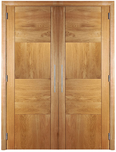 Porte de placard d'intérieur - DAMIER - ATELIER BERTOLI  Design Production - en chêne / en bois massif / battante