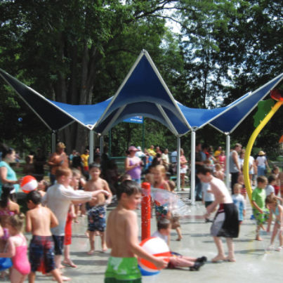Abri pour espace public - PAGODA DIAMOND - Fabric Architecture
