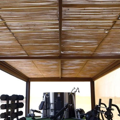 Pergola en bambou - QBox  - SPRECH S.r.l. - autoportée / en aluminium / en polycarbonate