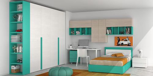 Armoire contemporaine - URBAN - Mobilstella - en bois / à portes battantes / pour enfant