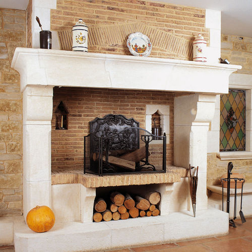 Cheminée à bois - FIGEAC  - CHEMINEES ET CUISINES JEAN MAGNAN - à gaz / à encastrer / adossée