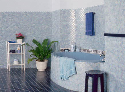 Mosaïque en céramique - ECAILLES - EMAUX DE BRIARE - polie / d'intérieur / de salle de bain