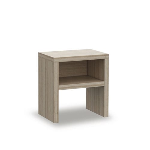 Table de chevet contemporaine - COMO C003 - POITOUX - en mélaminé / en stratifié / avec piètement en bois
