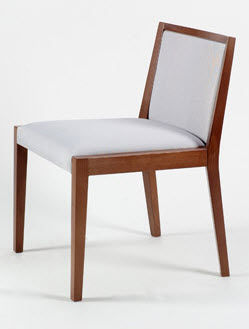 Chaise contemporaine - POURPARLER :163 - TEKHNE S.r.l. - en bois / tapissée / professionnelle