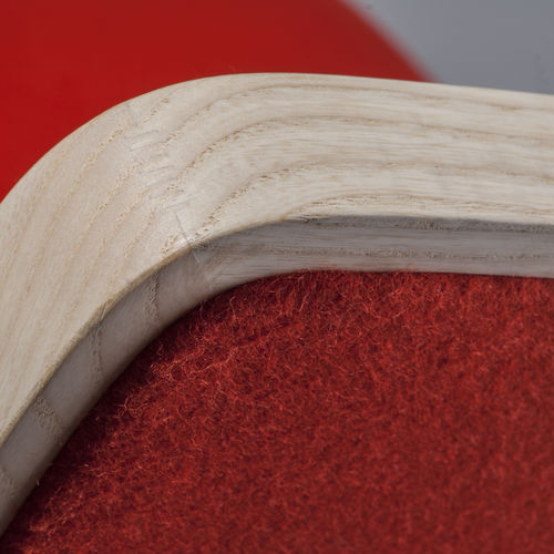 Chaise de bar contemporaine - TIPTAP : 383 - TEKHNE S.r.l. - d'intérieur / en tissu / avec piètement en bois