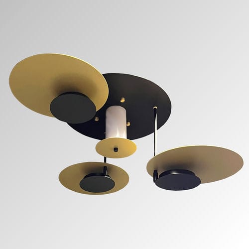 Lustre contemporain - EKLIPSE - TEKNI-LED - en métal / 1 ampoule / géométrique