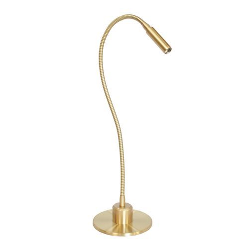 Lampe de bureau - ZOOM  - TEKNI-LED - en laiton brossé / en aluminium brossé / contemporaine