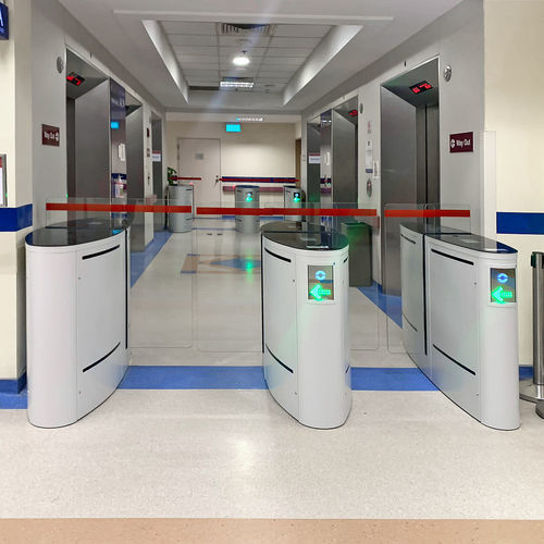 Couloir rapide pour contrôle d'accès automatique - EASYGATE LX/LH - COMINFO - de sécurité / en verre / en acier inoxydable