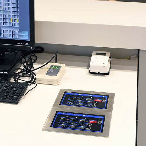 Écran tactile pour contrôle d'accès - TOUCHPANEL - COMINFO - sur plan / à affichage digital / d'intérieur