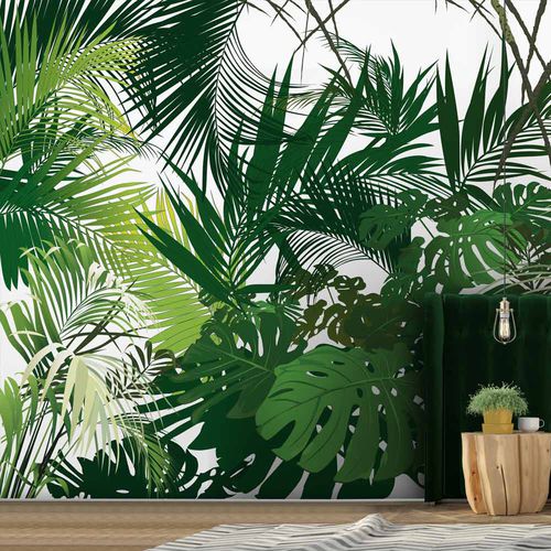 Papier peint contemporain - JUNGLE JN3288 - LGD01 décor mural sur mesure - à motif nature / à motif floral / panoramique