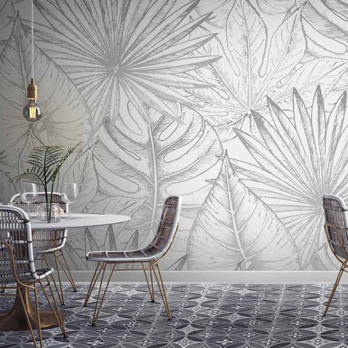 Papier peint contemporain - EXOTIK XT3256 - LGD01 décor mural sur mesure - à motif nature / à motif floral / panoramique